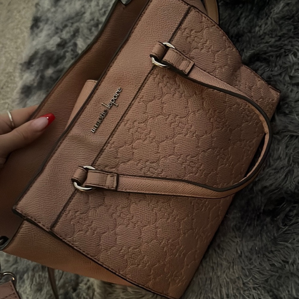 Pink purse with strap